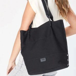 Hammitt Venice Beach Tote Black Canvas with Leather handles
